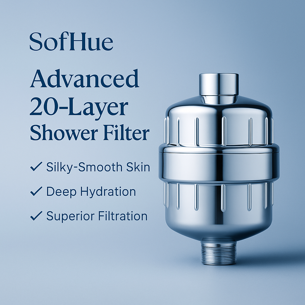 SoftHue Shower Filter – Multi-Layer Skincare Purity