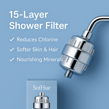 SoftHue Shower Filter – Multi-Layer Skincare Purity