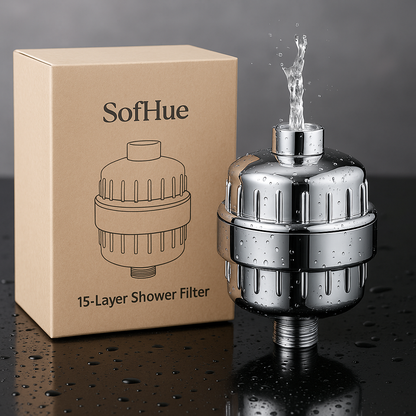SoftHue Shower Filter – Multi-Layer Skincare Purity